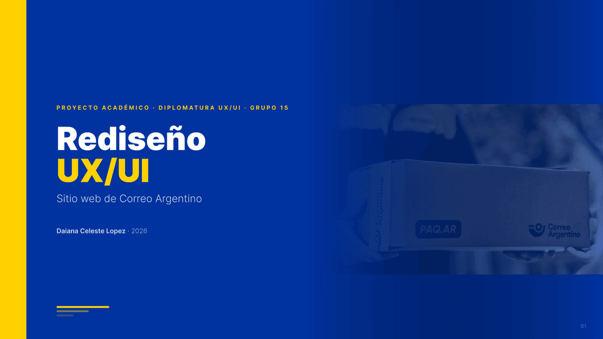 Rediseño UX/UI — Correo Argentino